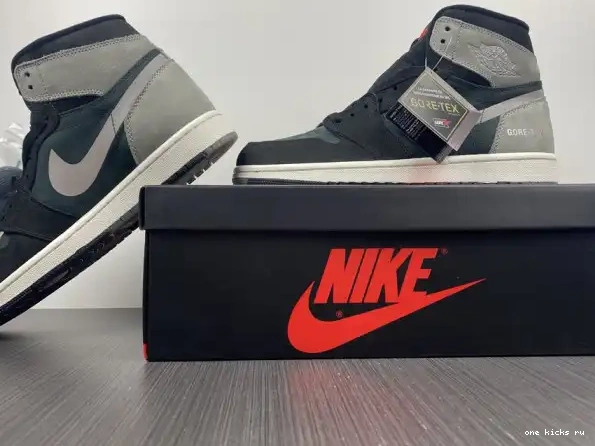 Chep Onekick Black Gore-Tex 1 Jordan High Grey Particle Retro Element DB2889-001 0326